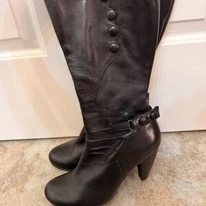 Miz Mooz Sheila Black Leather Boots 8.5